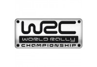 Emblème/Logo en Aluminium - WRC - 5,5x2,5cm