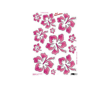 Feuille d'autocollants Fleurs rose (34x24cm) Feuille d'autocollants Fleurs rose (34x24cm)