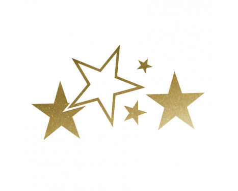Sticker Foliatec Cardesign - Etoiles - doré - Largeur 63cm x Hauteur 39cm Sticker Foliatec Cardesign - Etoiles - doré - Largeur 63cm x Hauteur 39cm