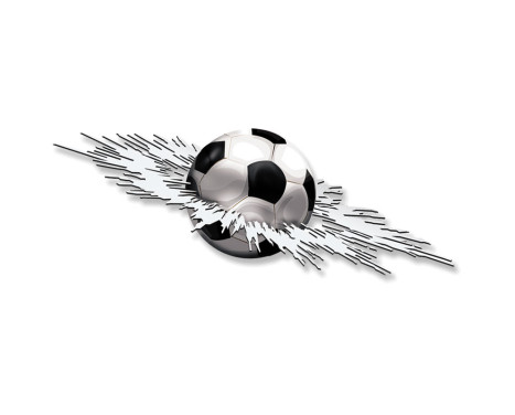 Sticker graphique Crashed Football - 24x7x5cm, Image 2