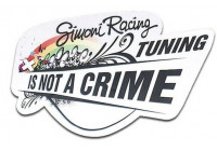 Sticker Simoni Racing "Le tuning n'est pas un crime" - 150x100mm