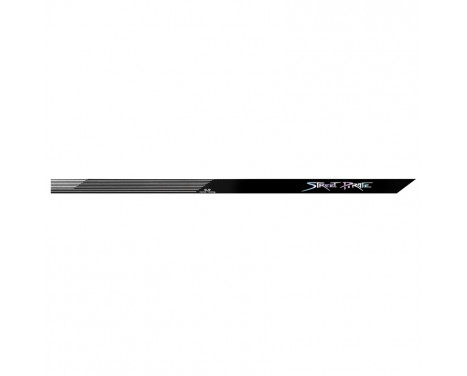 Street Pirates Stripes - 102x4.5cm - Noir - Ensemble de 8 autocollants (gauche / droite) Street Pirates Stripes - 102x4.5cm - Noir - Ensemble de 8 autocollants (gauche / droite)