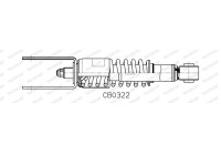 Amortisseur, suspension de cabine