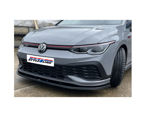 Aileron avant RGM pour Volkswagen Golf VIII Hatchback GTi/R-Line 09/2020- - Noir (ABS)
