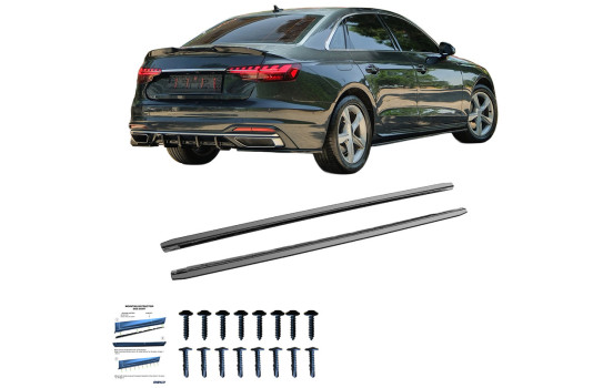 Bas de caisse unidirectionnels pour Audi A4 (B9) Berline/Avant Facelift 2019-2024 - Noir brillant, Image 8