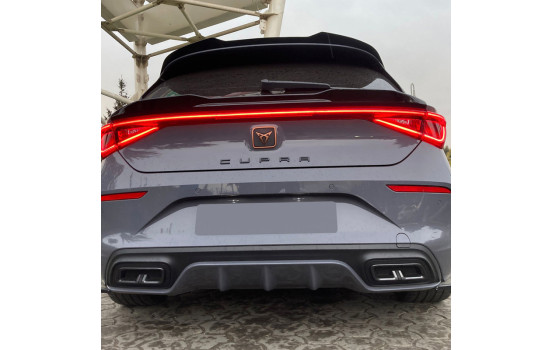Becquet arrière unidirectionnel pour Cupra Leon HB 2020- - Noir brillant, Image 2