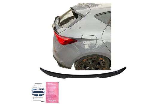 Becquet arrière unidirectionnel pour Cupra Leon HB 2020- - Noir brillant, Image 3