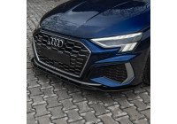 Becquet avant unidirectionnel pour Audi A3 S-Line/S3 8Y 2020- - Noir brillant