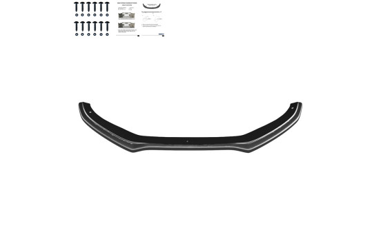 Becquet avant unidirectionnel pour Audi A4 S-Line/S4 B8 Facelift 2012-2015 - Noir brillant, Image 2