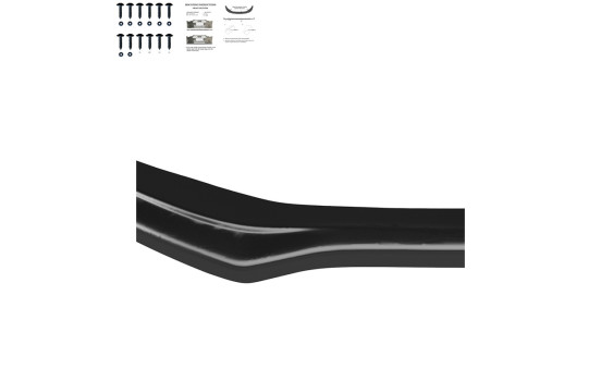 Becquet avant unidirectionnel pour Audi A4 S-Line/S4 B8 Facelift 2012-2015 - Noir brillant, Image 3