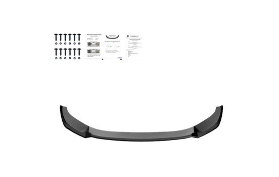 Becquet avant unidirectionnel pour Audi A6 S-Line/S6 C8 (Berline/Avant) 2018 - Version 2 - Noir brillant, Image 5
