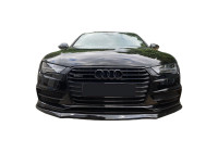 Becquet avant unidirectionnel pour Audi A7 S-Line/S7 C7 Facelift 2014-2017 - Noir brillant