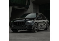 Becquet avant unidirectionnel pour Audi Q8 S-Line et SQ8 MK1 2018-2023 – Noir brillant