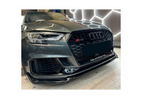 Becquet avant unidirectionnel pour Audi RS3 8V Berline/Sportback Facelift 2017-2020 – Noir brillant