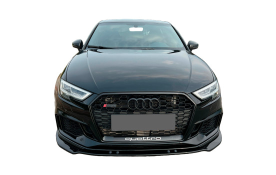 Becquet avant unidirectionnel pour Audi RS3 8V Berline/Sportback Facellift 2017-2020 - Version 3 - Noir brillant, Image 2