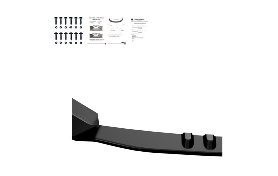 Becquet avant unidirectionnel pour Audi RS3 8V Berline/Sportback Facellift 2017-2020 - Version 3 - Noir brillant, Image 7