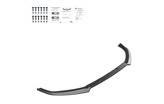 Becquet avant unidirectionnel pour Audi S3 8V (berline/cabriolet) 2013-2016 - Version 2 - Noir brillant, Image 5