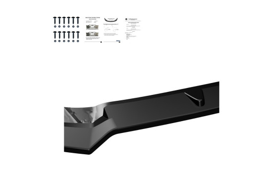 Becquet avant unidirectionnel pour Audi S3 8V (berline/cabriolet) 2013-2016 - Version 2 - Noir brillant, Image 7