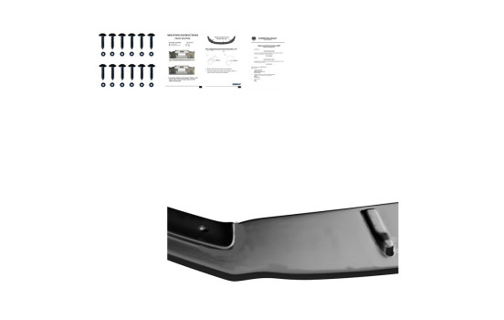 Becquet avant unidirectionnel pour Audi TT RS 8S 2016-2020 – Noir brillant, Image 3