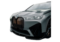 Becquet avant unidirectionnel pour BMW iX M-Pack i20 2021 - Noir brillant