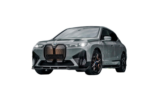 Becquet avant unidirectionnel pour BMW iX M-Pack i20 2021 - Noir brillant, Image 2