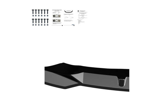 Becquet avant unidirectionnel pour BMW iX M-Pack i20 2021 - Noir brillant, Image 7