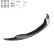 Becquet avant unidirectionnel pour BMW M3 E92 Coupé/E93 Cabriolet 2007-2013 - Version 2 - Noir brillant