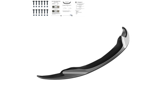 Becquet avant unidirectionnel pour BMW M3 E92 Coupé/E93 Cabriolet 2007-2013 - Version 2 - Noir brillant