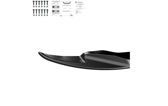 Becquet avant unidirectionnel pour BMW M3 E92 Coupé/E93 Cabriolet 2007-2013 - Version 2 - Noir brillant, Image 3