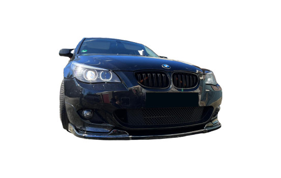 Becquet avant unidirectionnel pour BMW Série 5 E60/E61 M-Pack 2003-2010 - Noir brillant