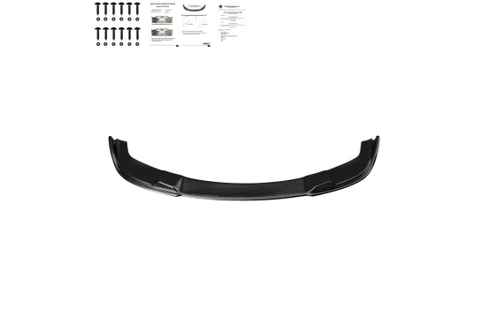 Becquet avant unidirectionnel pour BMW Série 5 E60/E61 M-Pack 2003-2010 - Noir brillant, Image 4