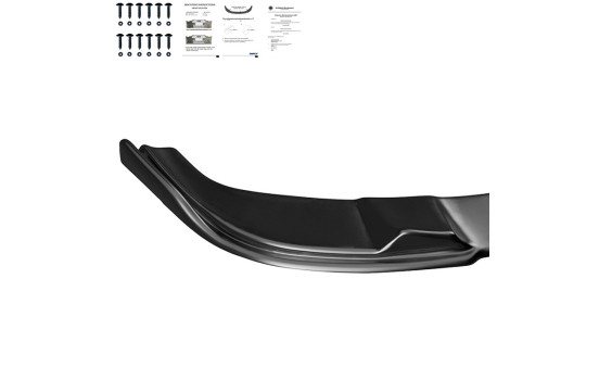 Becquet avant unidirectionnel pour BMW Série 5 E60/E61 M-Pack 2003-2010 - Noir brillant, Image 5