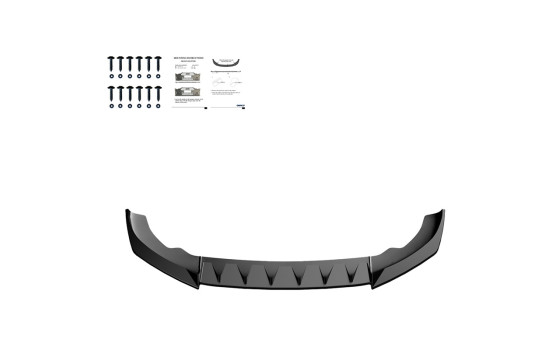 Becquet avant unidirectionnel pour Cupra Leon Facelift 2024 - Noir brillant, Image 6