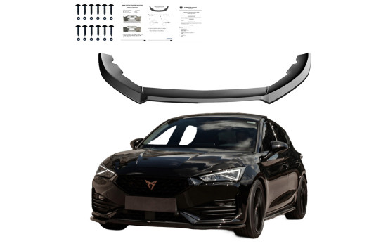 Becquet avant unidirectionnel pour Cupra Leon HB/ST 2020-2024 - Version 3 - Noir brillant, Image 4