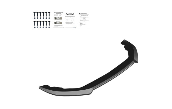 Becquet avant unidirectionnel pour Cupra Leon HB/ST 2020-2024 - Version 3 - Noir brillant, Image 5