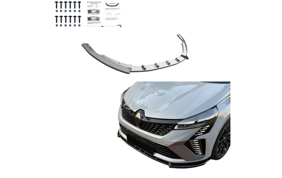 Becquet avant unidirectionnel pour Renault Clio MK6 2024- - Noir brillant, Image 3