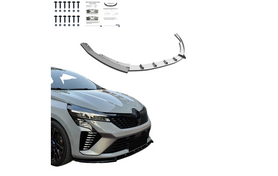 Becquet avant unidirectionnel pour Renault Clio MK6 2024- - Noir brillant, Image 4