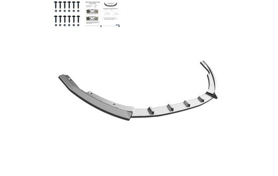 Becquet avant unidirectionnel pour Renault Clio MK6 2024- - Noir brillant, Image 5