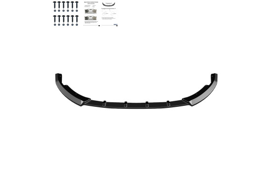Becquet avant unidirectionnel pour Renault Clio MK6 2024- - Noir brillant, Image 6
