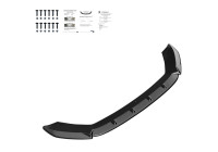 Becquet avant unidirectionnel pour Seat Leon (5F) HB/SC/ST FR/Cupra 2013-2016 - Noir brillant