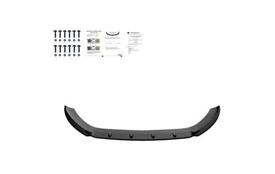 Becquet avant unidirectionnel pour Seat Leon (5F) HB/SC/ST FR/Cupra 2013-2016 - Version 2 - Noir brillant, Image 6