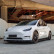 Becquet avant unidirectionnel pour Tesla Model Y 2019-2025 - Noir brillant, Vignette 2