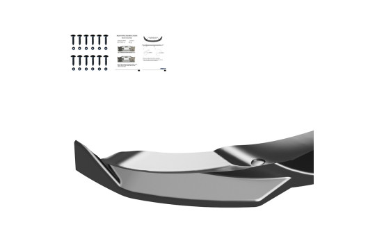 Becquet avant unidirectionnel pour Tesla Model Y 2019-2025 - Noir brillant, Image 9
