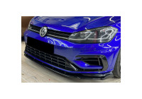Becquet avant unidirectionnel pour Volkswagen Golf VII (7.5) HB/Variant R 2017-2020 - Noir brillant