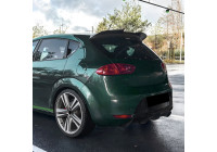 Becquet de toit AutoStyle pour Seat Leon 1P 5 portes Facelift 2009-2012 (ABS noir brillant)