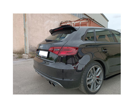Becquet de toit (Spoiler Cap) sur mesure pour Audi A3 (8V) S-Line/S3 Hatchback/Sportback 2012-2016 (ABS Glan, Image 5