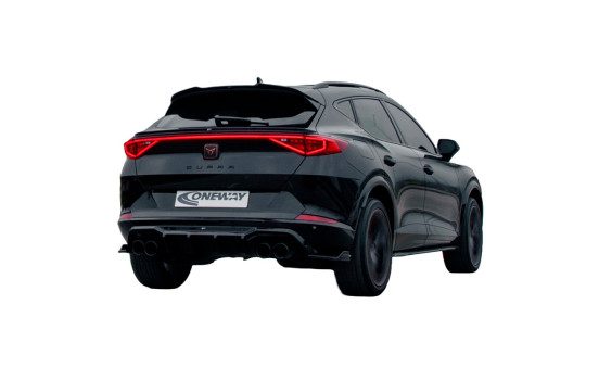 Diffuseur de jupe de pare-chocs arrière unidirectionnelle Cupra Formentor 2020-2024 - Version 2 - Noir brillant