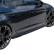 Ensemble de jupes latérales à usage unique pour Seat Leon (5F) HB/ST 2013-2020 - Version 2 - Noir brillant