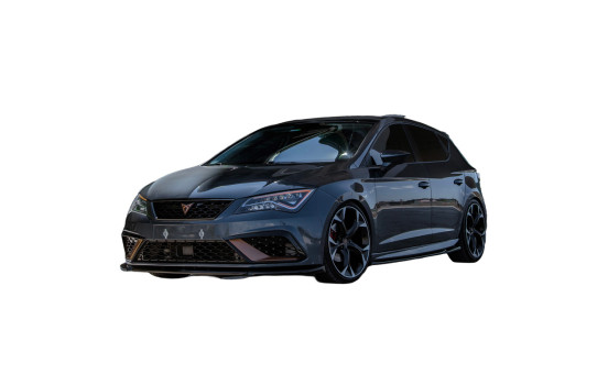 Ensemble de jupes latérales à usage unique pour Seat Leon (5F) HB/ST 2013-2020 - Version 2 - Noir brillant, Image 2