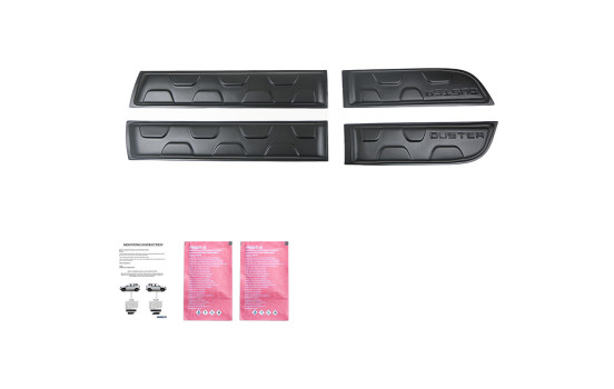 Ensemble de panneaux de porte à usage unique pour Dacia Duster I 2010-2017 (Off-Road) - Noir mat